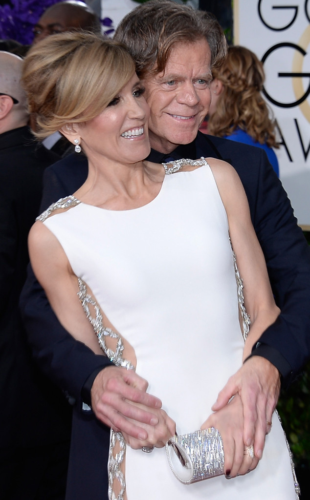 Felicity Huffman, William H. Macy, Golden Globe Candids